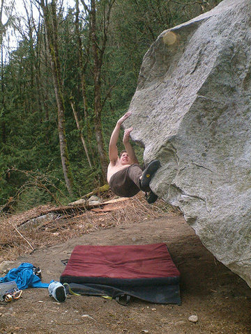 Marc-Andre on the crux crossover