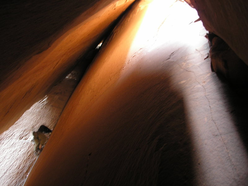 climbing into the darkness...