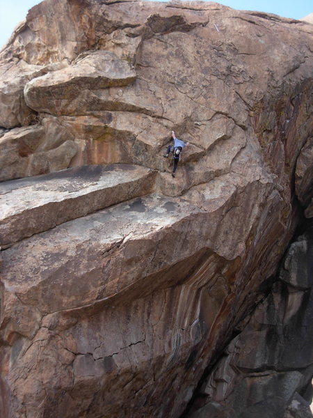 The upper section is a fun cruise. Pat coasting to the top.