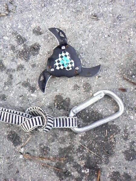 first time to cathedral and i found 3 pieces of booty!! a sling, a biener, and i chineese death star!!! look out ninja hear i come!!! :) :)