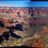 Panoramic from along the rim trail to the east of Grand Canyon Village.  March '09.