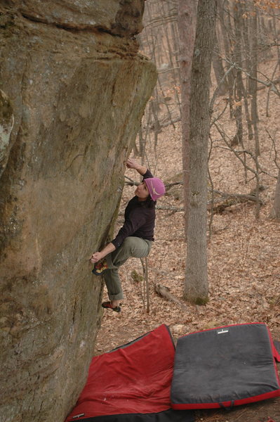 Katie on the send go.