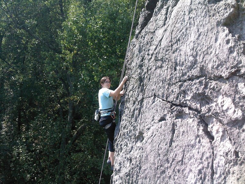 LA on Vertical Extension (5.4). It's just another variation of vertical. gives you another 20 feet of climbing.