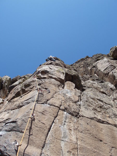 Near the anchor.