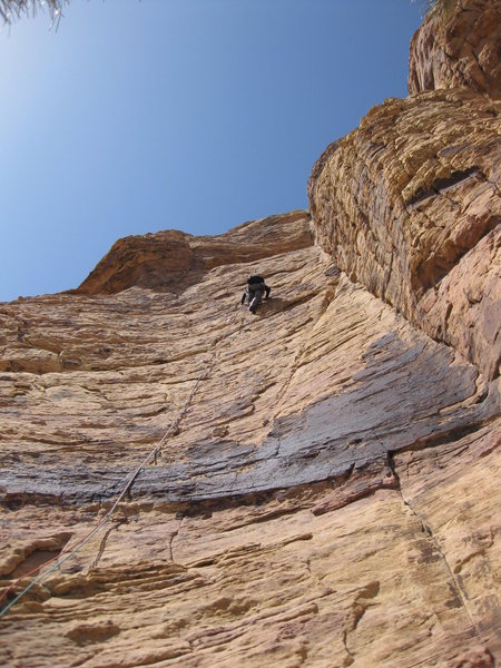 Diana leads the new, bolted last pitch.