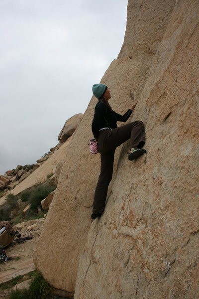Agina on the Right Triangle Boulder