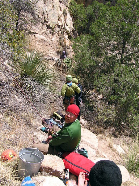 Bean Fest-ers out for Easter. The only eggs here are balancing rocks shaped like them. Plenty of rabbits, though.