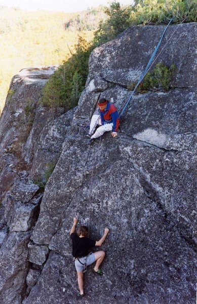 Rick Kolath nearing the top