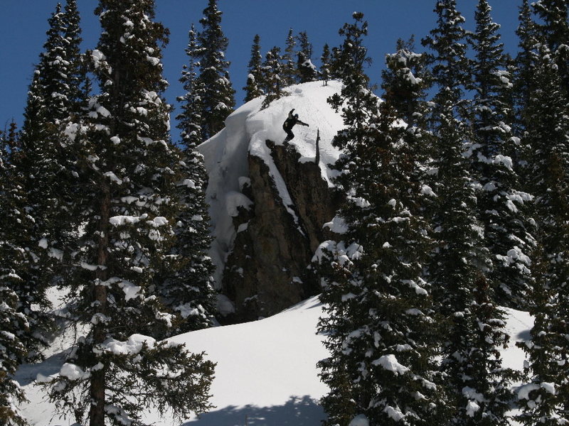 Another one of my biggest airs, Red Mountain Pass, April 07