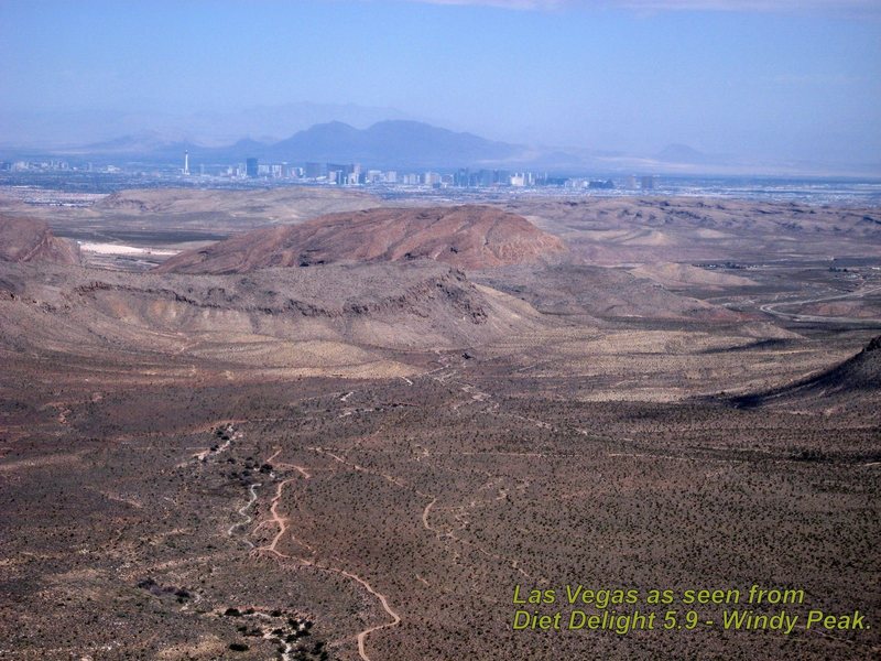 Las Vegas as seen from Diet Delight!