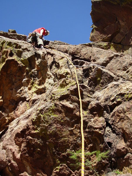 My first lead in CO! Photo by Cora McLaughlin.