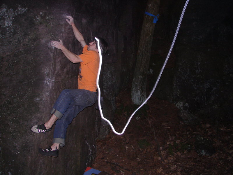 Cool shot, my headlamp was doing wild things. Photo: B. Fellenz