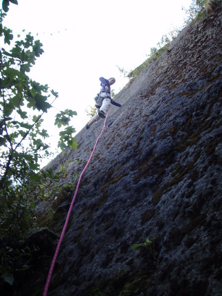 to my right is Arachna-obeeelisk (5.9) slab...moss field.