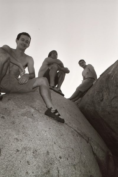 everyone that got suzie's mantle that day...notice i'm not on the boulders.