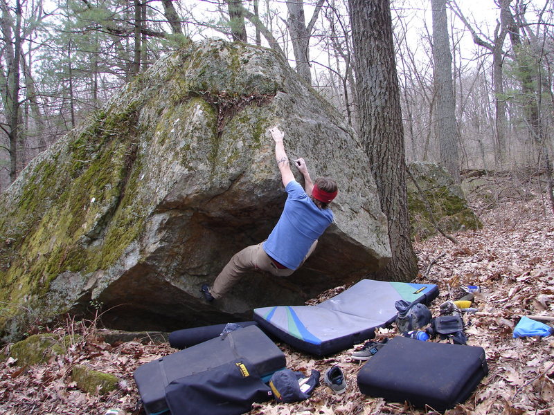 Dobbe pulling the roof.
