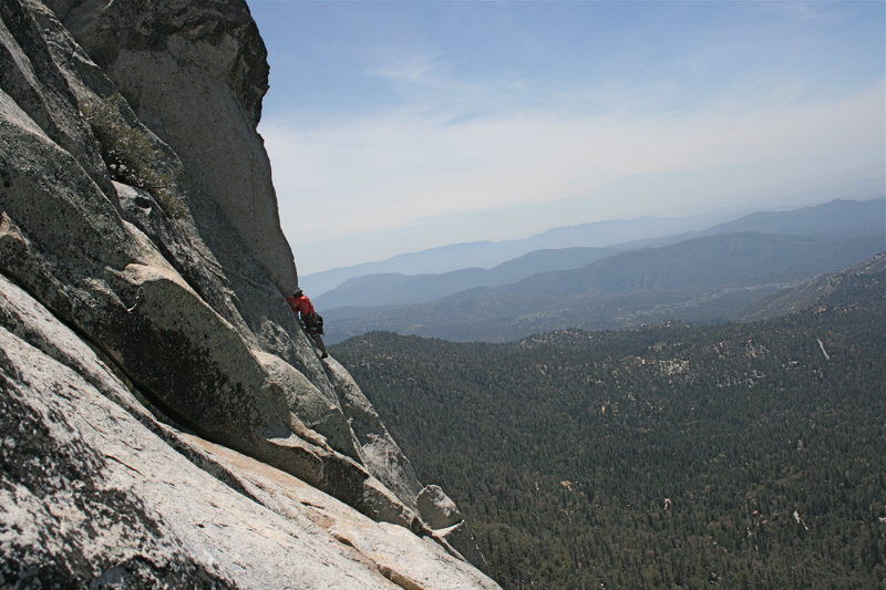 William Carlson at the step around near the top of Jensen's Jaunt from May 3 2009