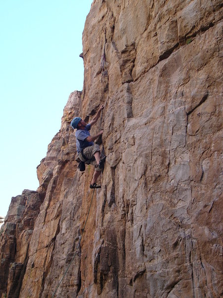 My cracker ass cracking the safe the easy way, with pre-placed gear..Outstanding route...<br>
<br>
<br>
<br>