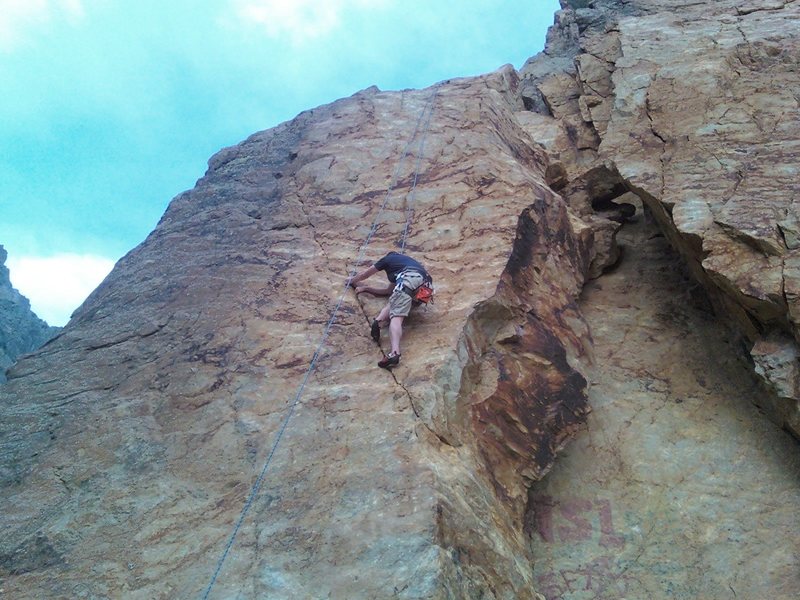 Alma working through the crux on A Rose is a Rose.