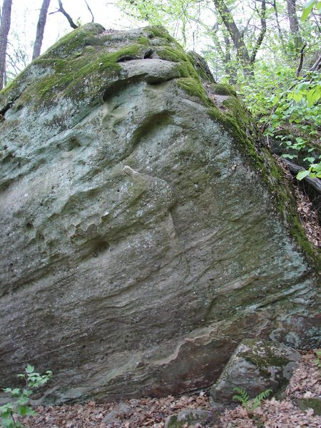 Climb up face.
