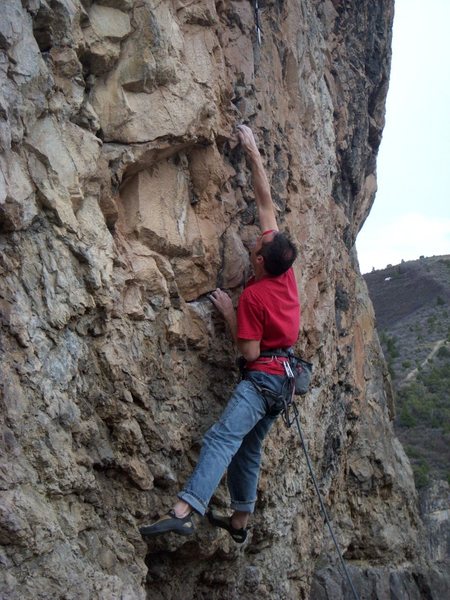Rehab at the Surgery Buttress, Glenwood Canyon.