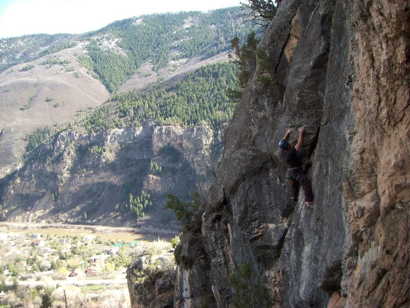 Perched above Glenwood Canyon. Within Range at East Canyon.