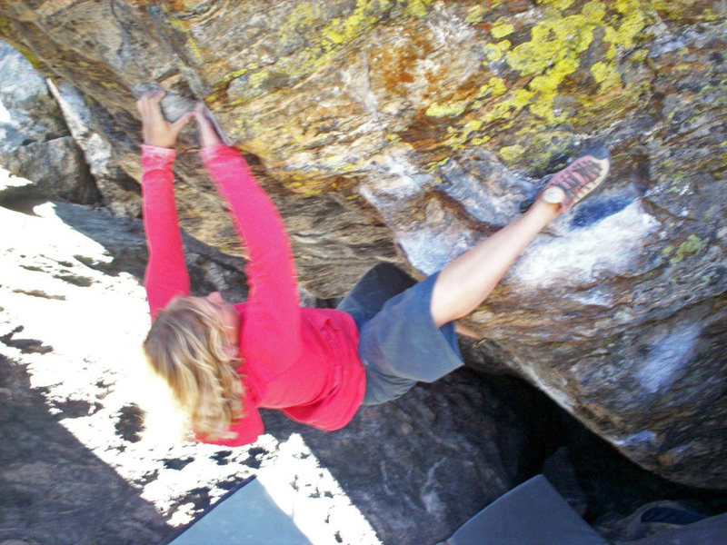 Ashley Gann on Tommy's Arete.