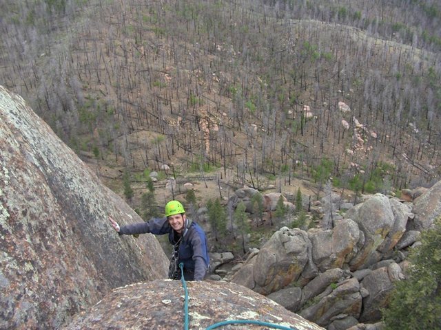 Topping out on P2 of Southern Comfort in between May showers.