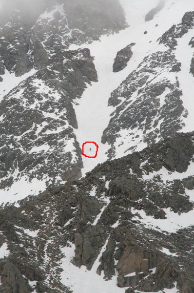 Skiing down the north face of La Plata. Photo taken by Mike Carr.