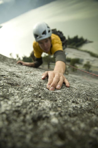 Tristan leading Hairpin on the Papoose.<br>
Photo by Gerhard Schaar