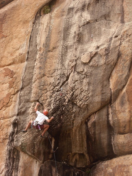 Andre Fiedler sticks it out.