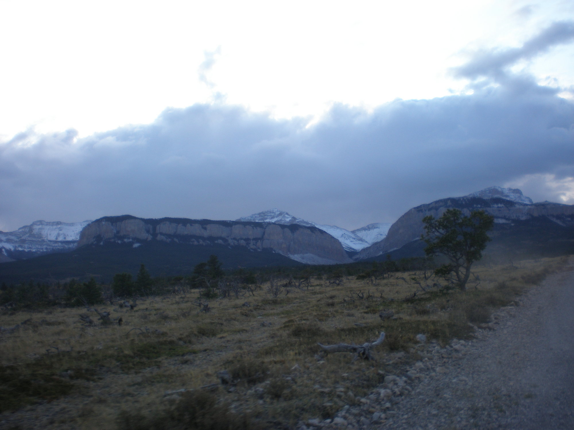 Blackleaf Canyon from Bynum, MT. Looking back after a cold weekend of