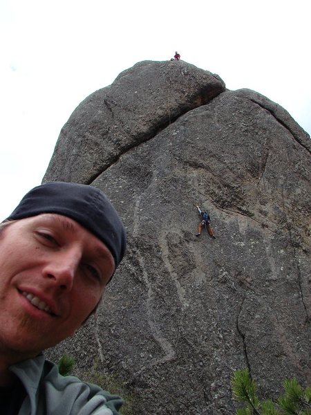 Goofball Aaron Costello, with Jay following Mr. Critical in the background. Stellar route! May 09.