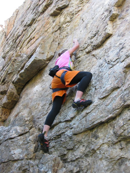 Brittany attacking the wall