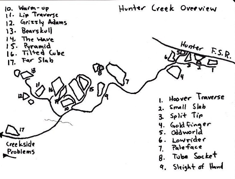Hunter Creek Map