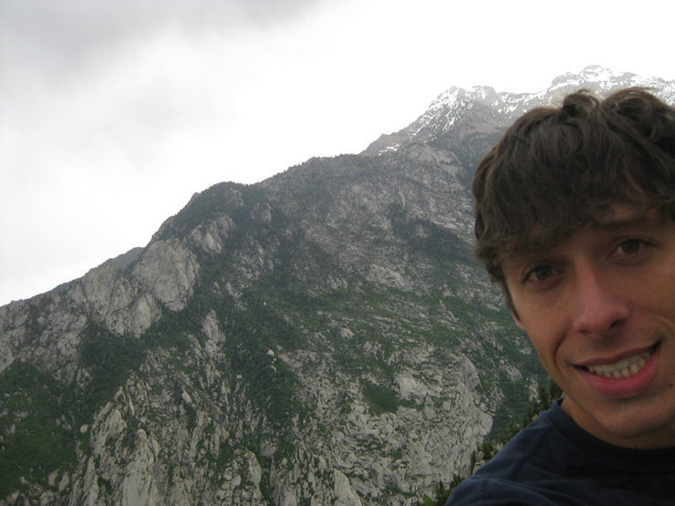 Me on top, very glad that the rain didn't last very long...