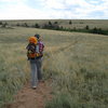 Hiking out of Poland hill in Vedauwoo