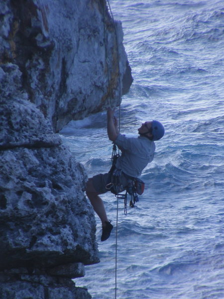 Hangdogging Chicken of the Sea.