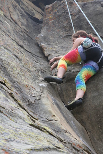 Gloria G. of LA exiting the dihedral of Exilis Dihedral