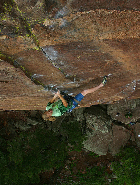 Ben walking through the crux moves and so close to the send...