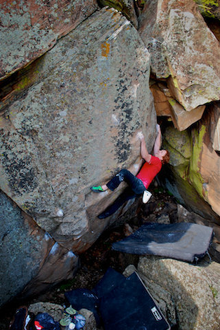 Luke Childers on another day enjoying the beauty of "Rupture."