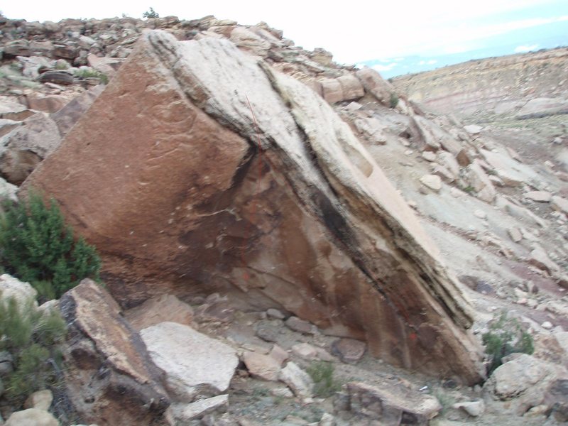 Climbing in Charm Boulder, Grand Junction Area
