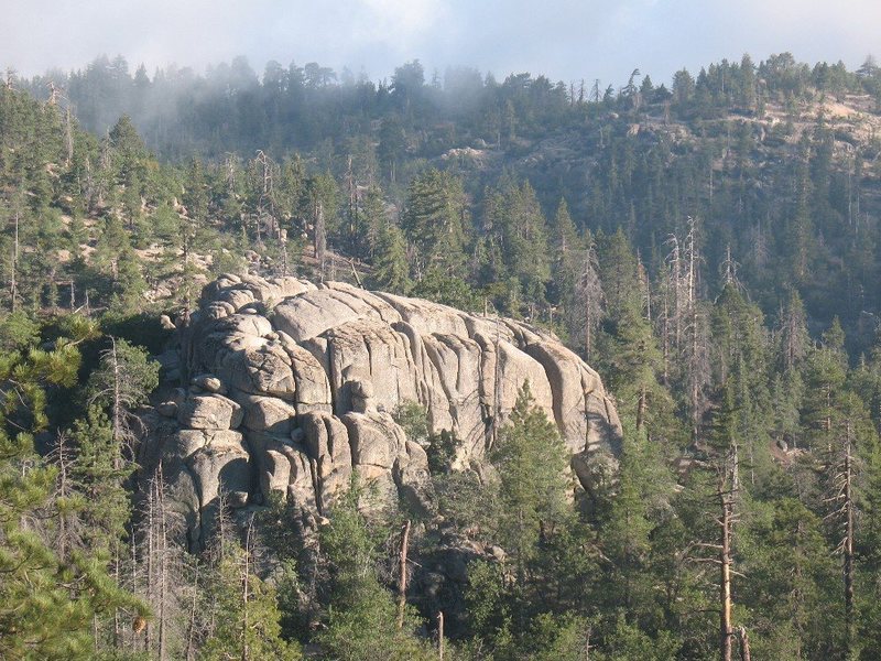 Lower Dinosaur Rock from the road, Keller Peak