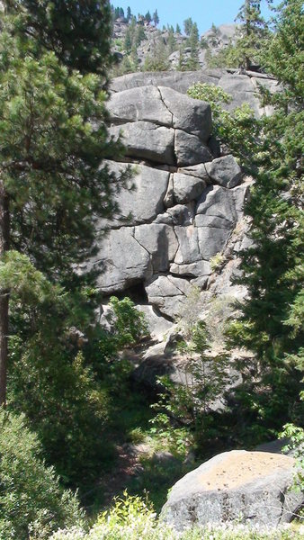 The Meat Grinder photo from icicle canyon road just right from the Z-crack