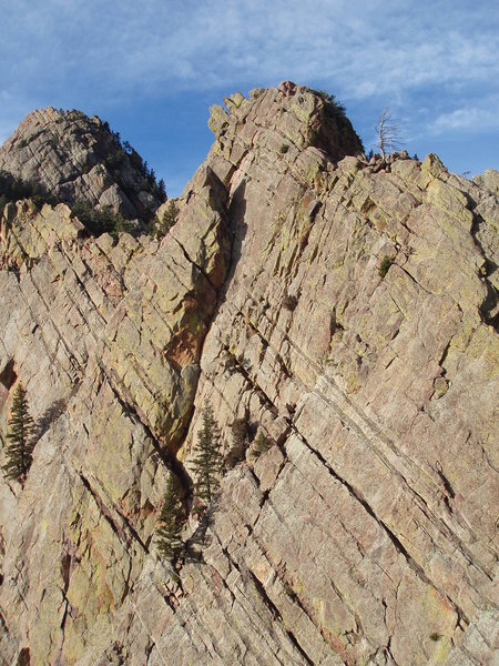 Topping out on R. Arete.<br>
2/5/09. Could be YOU.
