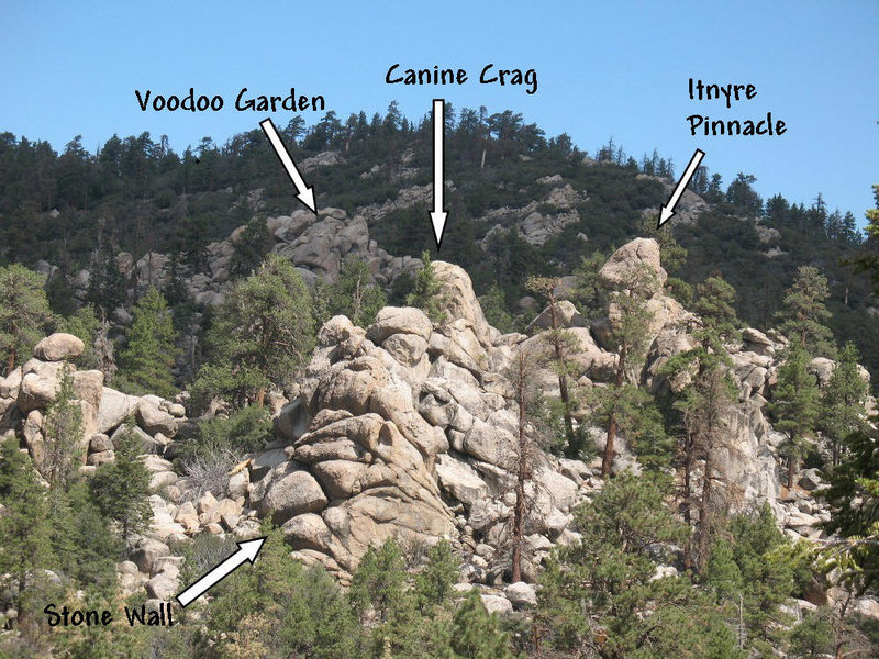 Pinnacles North overview, Holcomb Valley Pinnacles<br>