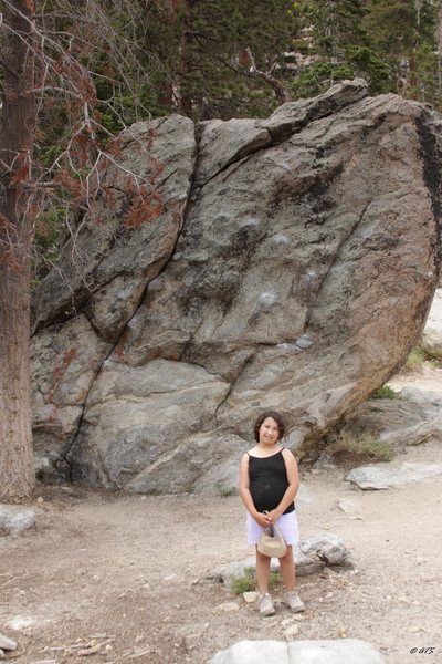 Savannah posing in front of RSR 3