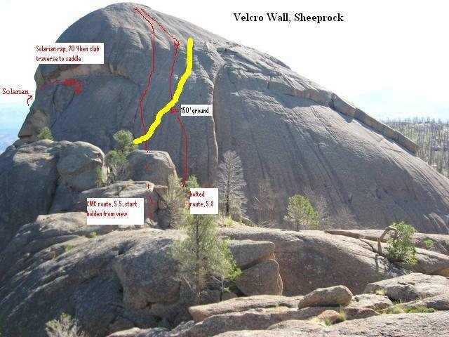 The yellow line is the approximate location of the Acid Crack.
