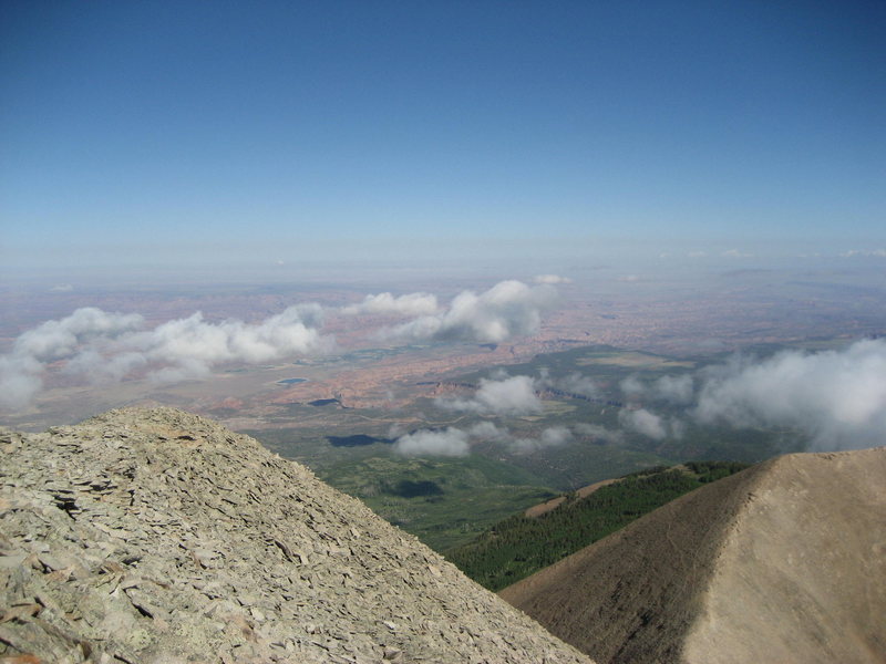 Looking down on the town of Moab.
