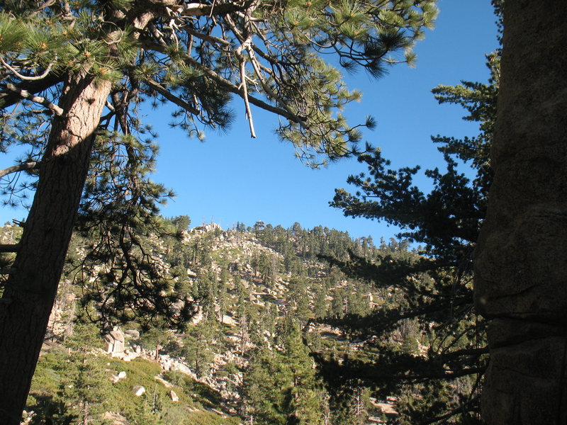 The view from the Hungover Wall, Keller Peak. <br>