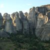 Some of the nearly 100 pinnacles of Meteora.